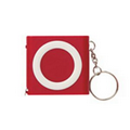 Red Light Up Keychain with Tape Measure